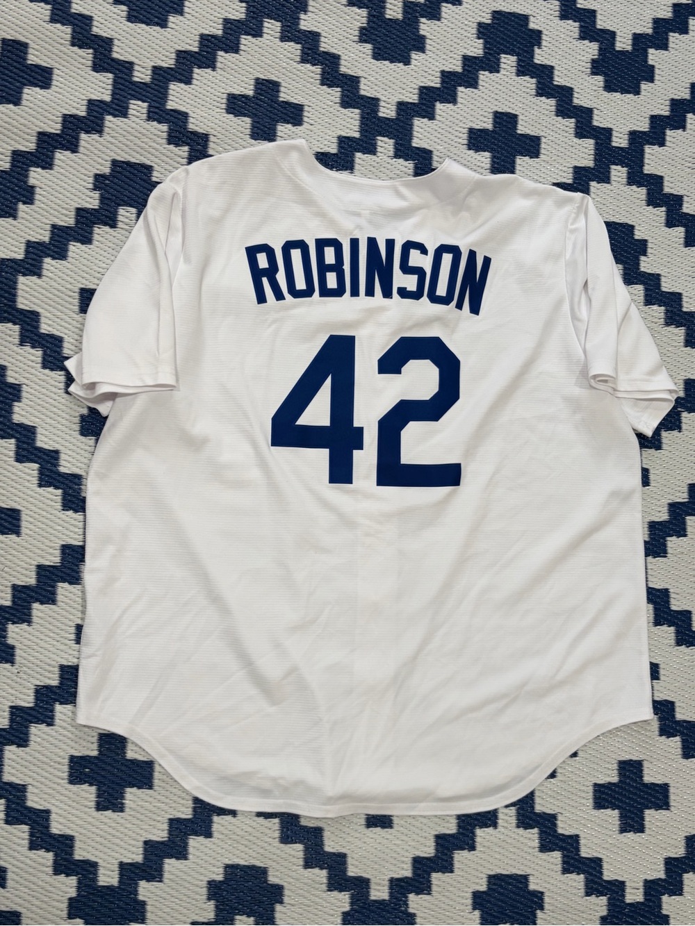 Nike Jackie Robinson #42 Dodgers Baseball Jersey Cooperstown Brooklyn Size 2XL
